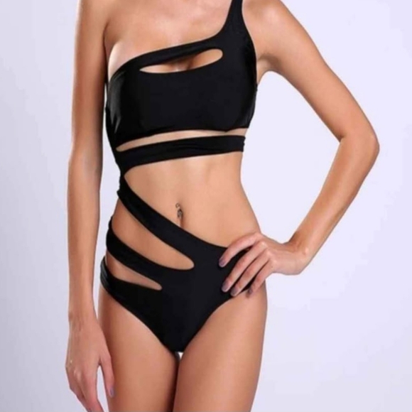 NEW! Women's One Piece Bandage Swimsuit - Picture 1 of 5